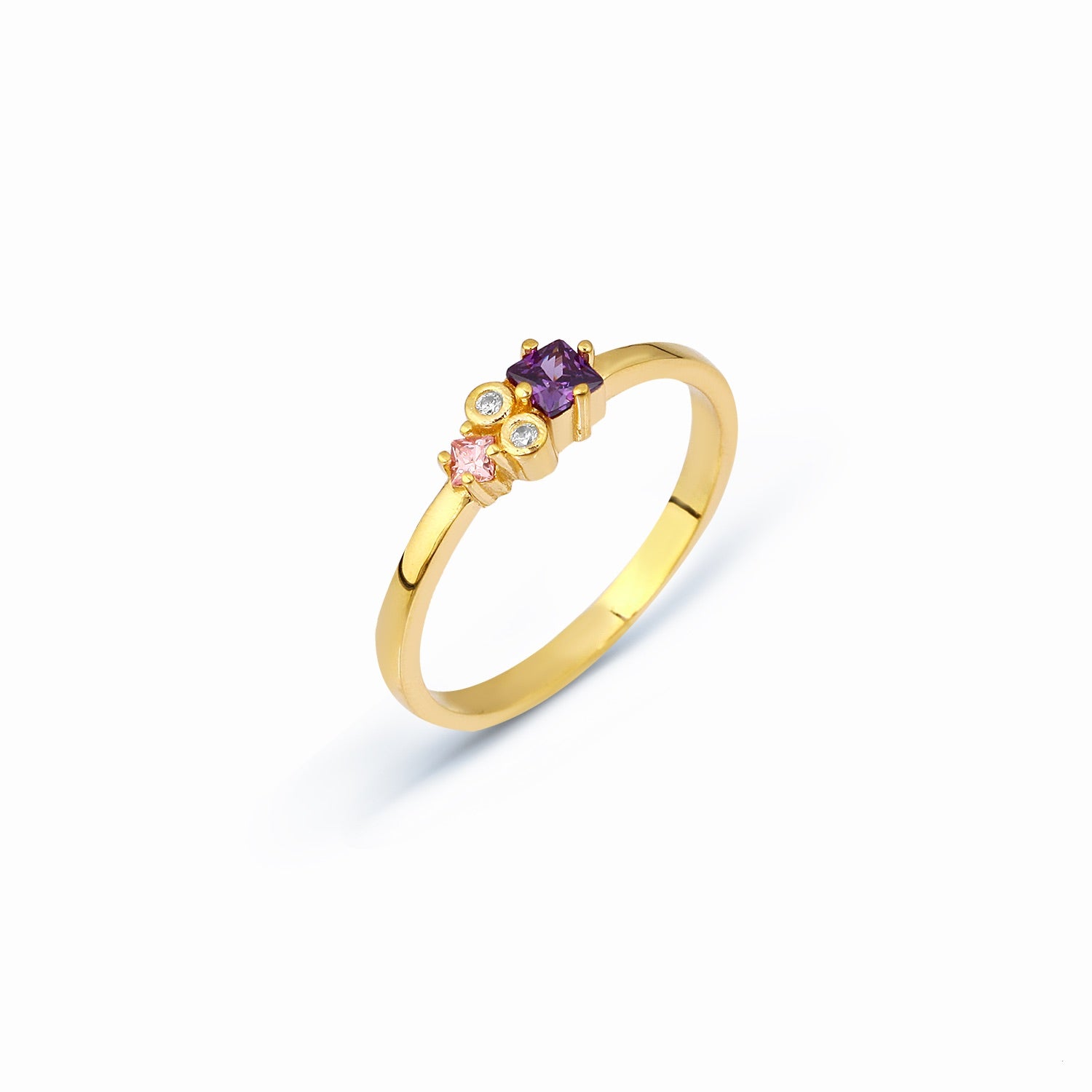 Mor Işıltı Yüzüğü