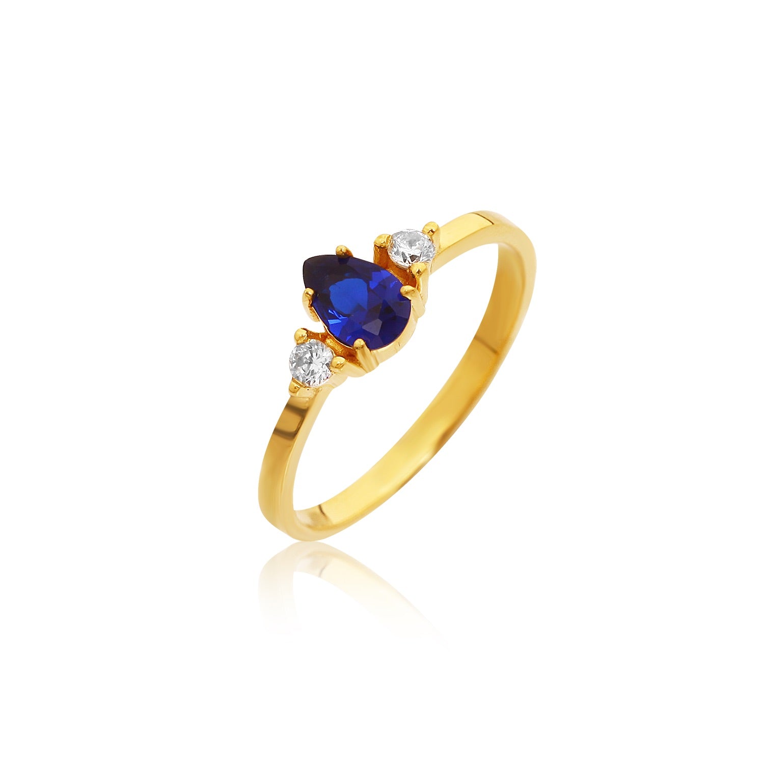 Sapphire Gözyaşı Yüzüğü