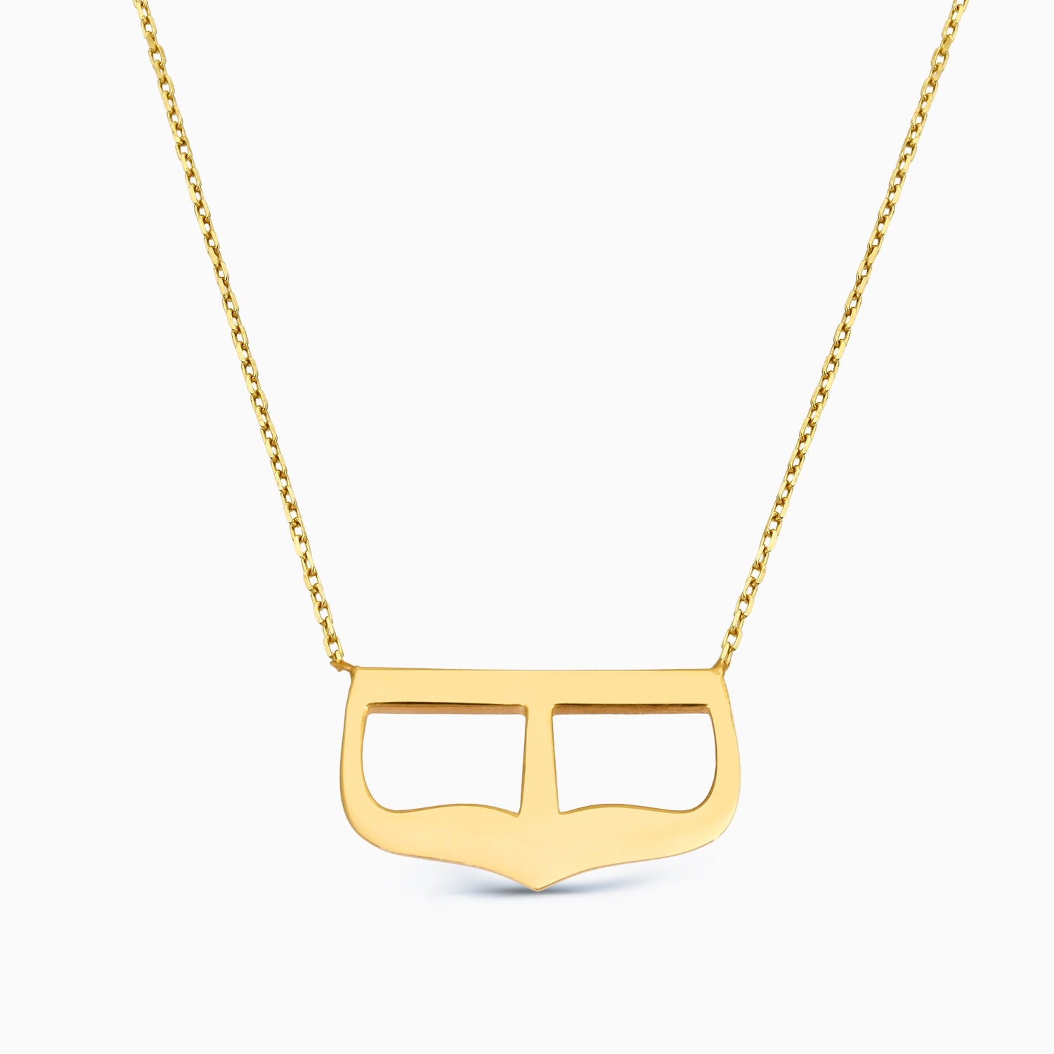 Maske Motifli Kolye