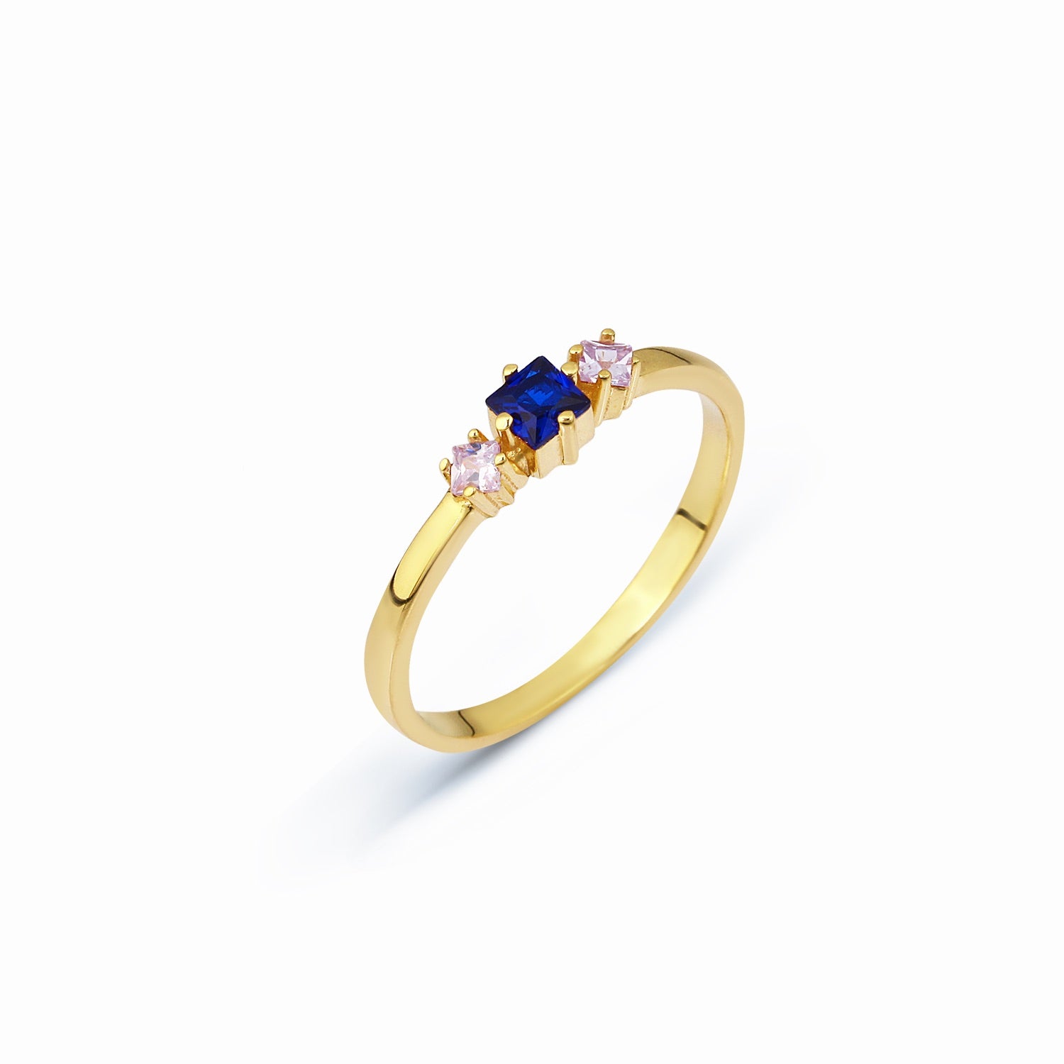 Sapphire Çiçeği Yüzüğü