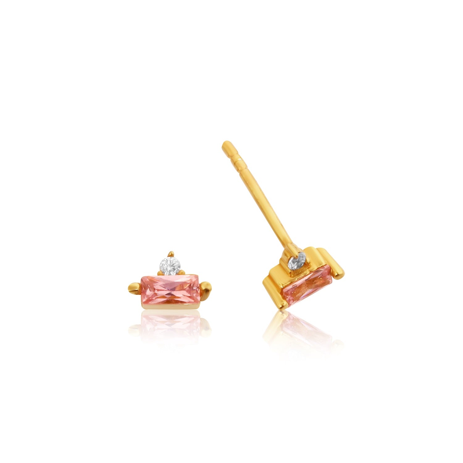 Amethyst Glam Studs