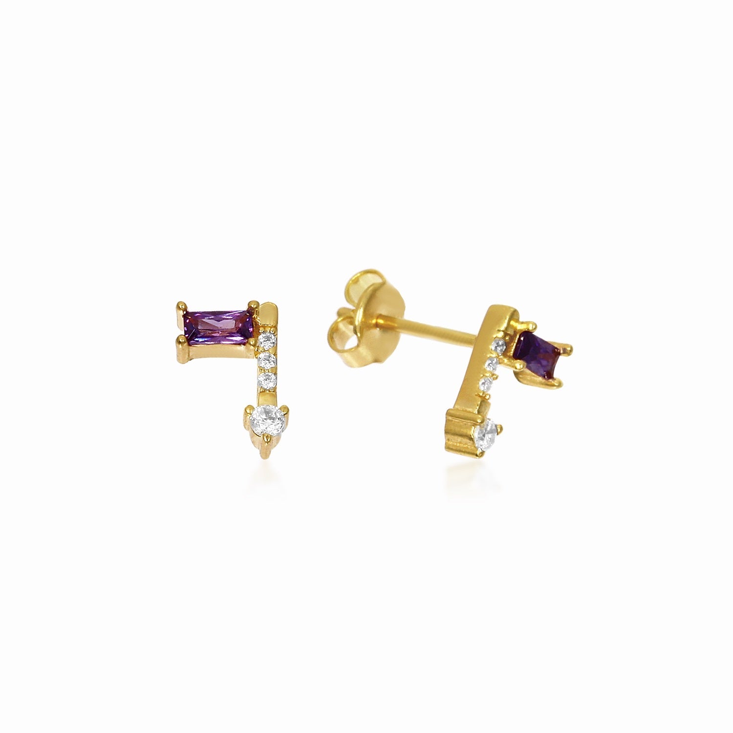 Amber Glow Studs