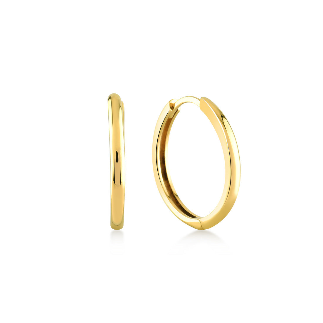 Minimal Oval Küpe