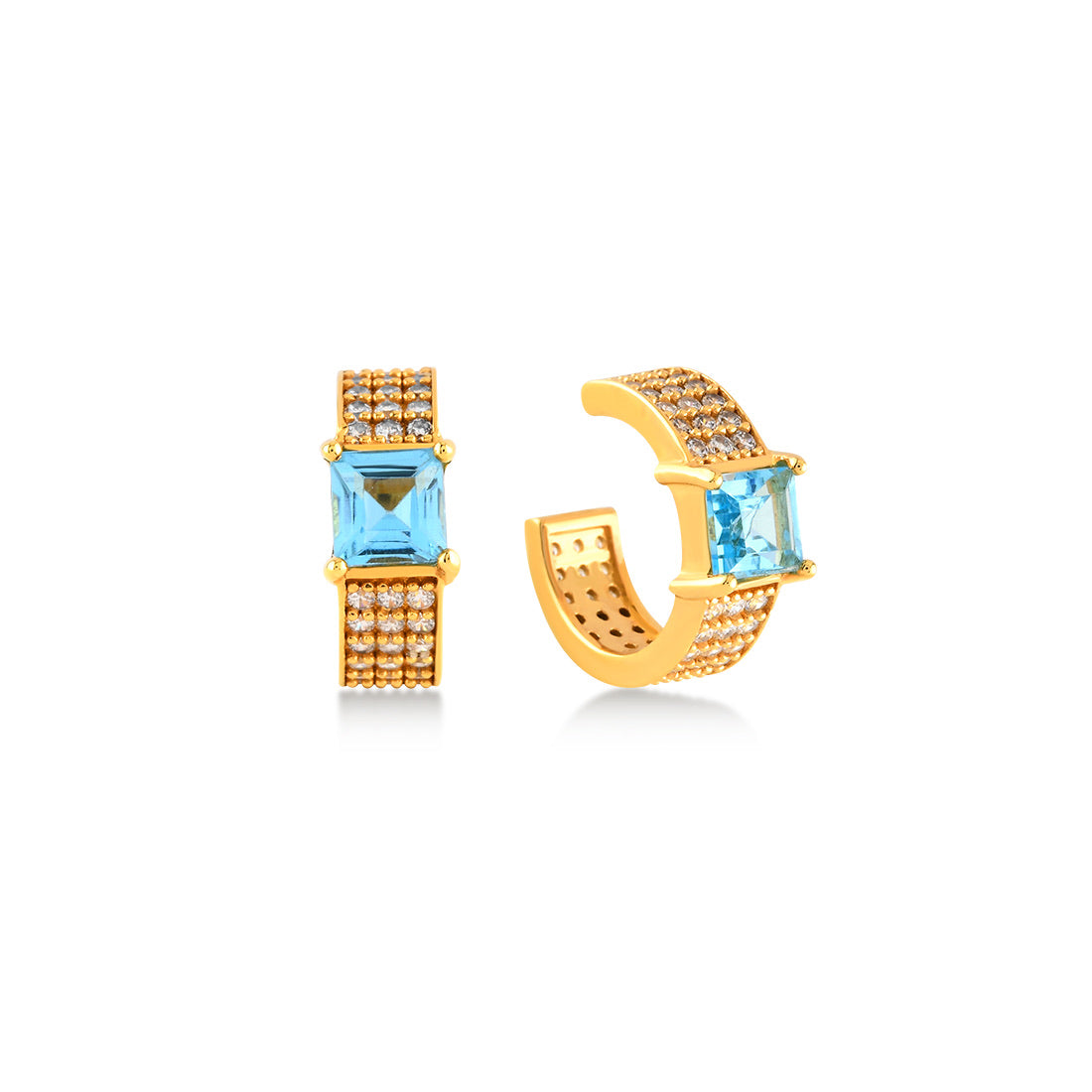 Topaz Taşlı Şık Küpe